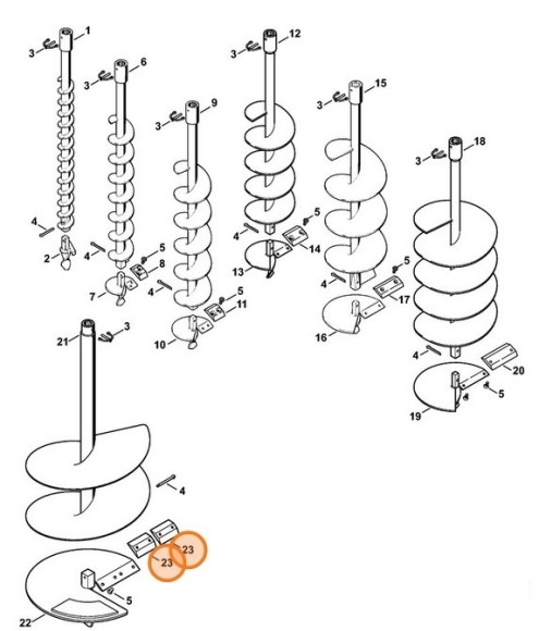 Ніж 300мм STIHL 44046823107