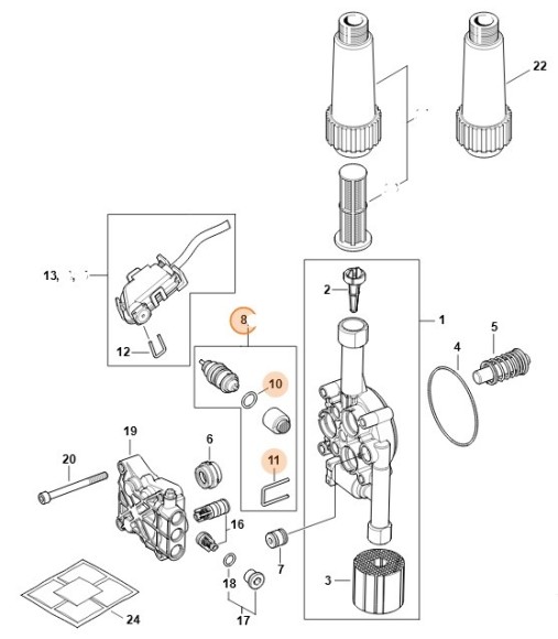 Поршень управления (49515100304)