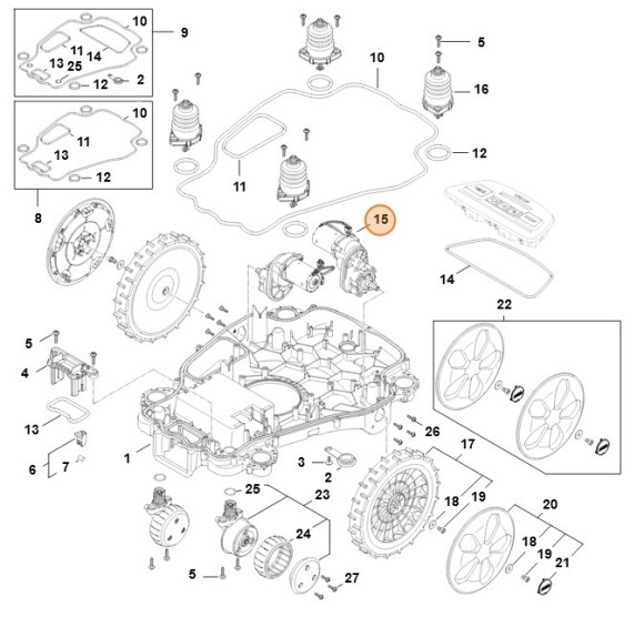 Привід коліс в зборі STIHL IA016400100