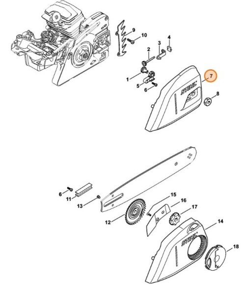 Крышка звездочки цепи (11436401701)