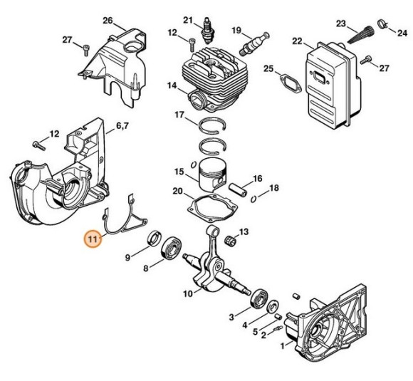Ущільнення STIHL 42230290500
