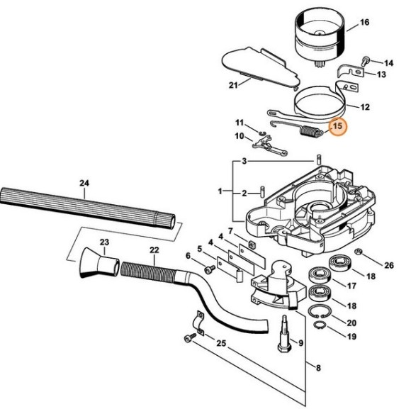 Пружина розтягнення STIHL 43111627900