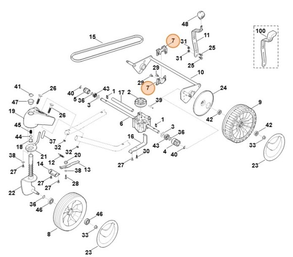 Держатель оси (63367041210)
