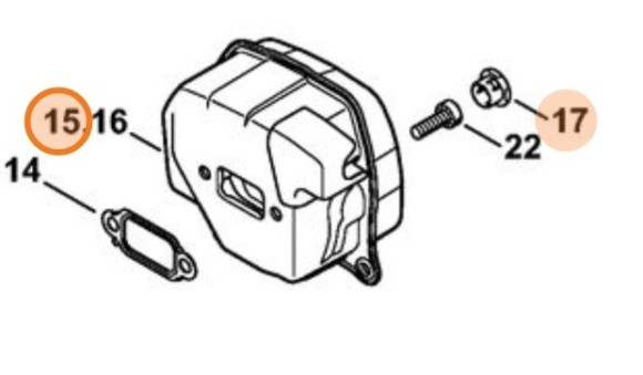 Глушитель выхлопа (11431400650)