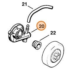 Mасляний насос 65 (ход 0,65 мм) STIHL 11216403202