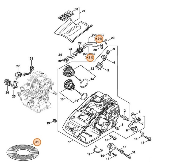 Шланг 2.2x5.4 мм x 1 м, R5 (00009375006)