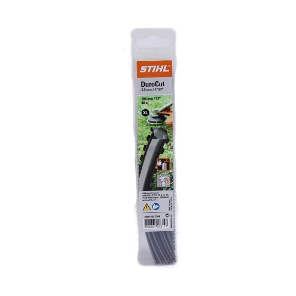 Косильная зубчатая струна STIHL 3мм х 185мм, 20шт. (00009303504)