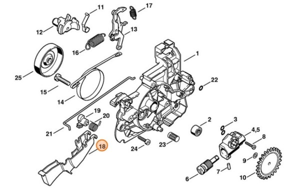 Рукоятка перемикання STIHL 12084352401