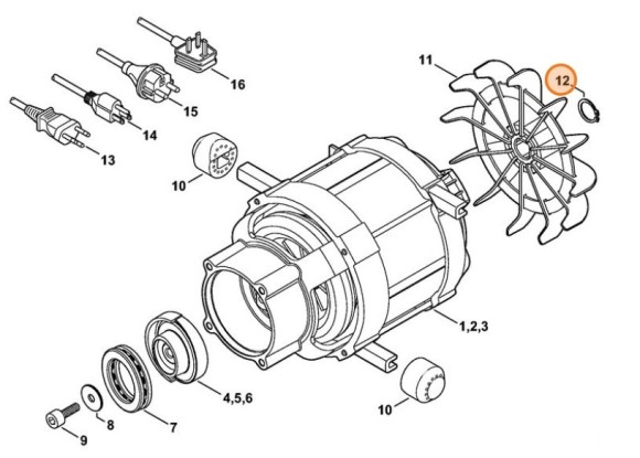 Пружинне стопорне кільце STIHL 47756020500