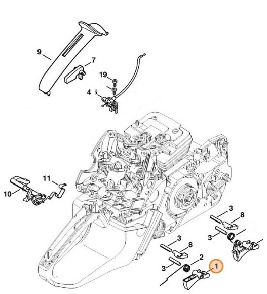 Основной рычаг управления дросселем (11381821000)