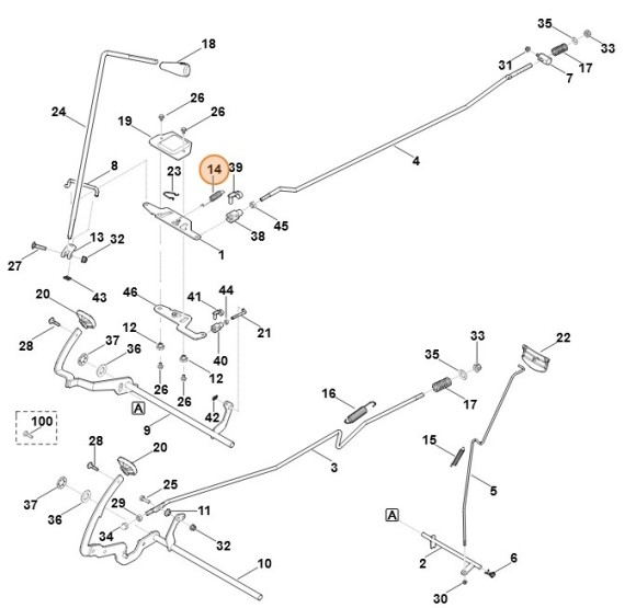 Пружина растяжения (61707035110)