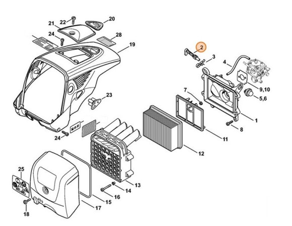 Важіль привода повітряної заслонки STIHL 42241216100