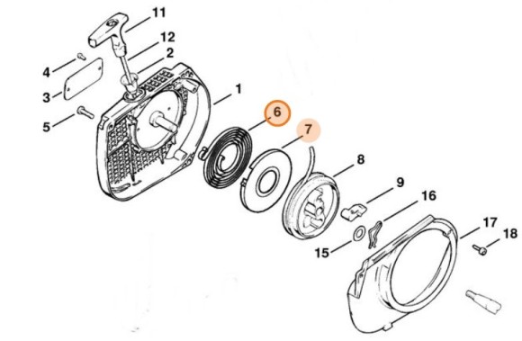 Возвратная пружина (11171900601)