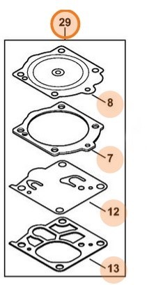 Комплект компонентов карбюратора (11440071700)