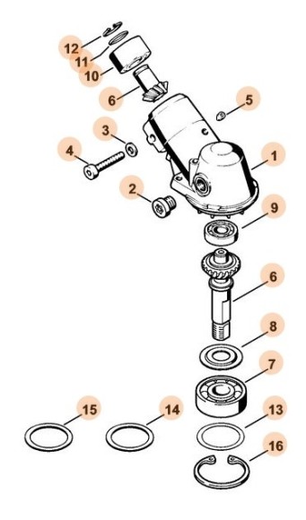 Передача М14 STIHL 41166400115