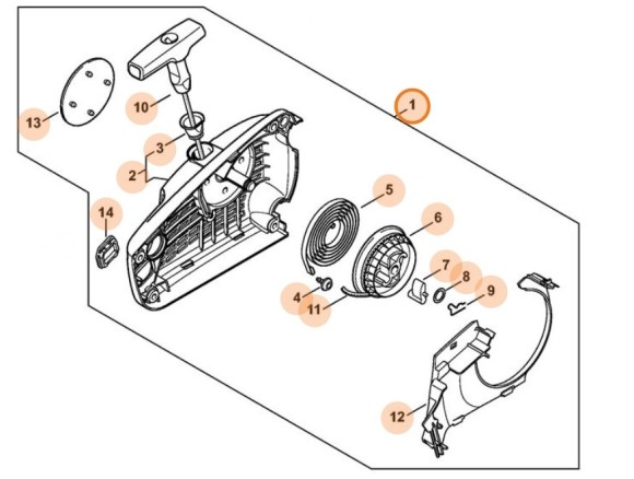 Корпус вентилятора с пусковым устройством (11370802115)