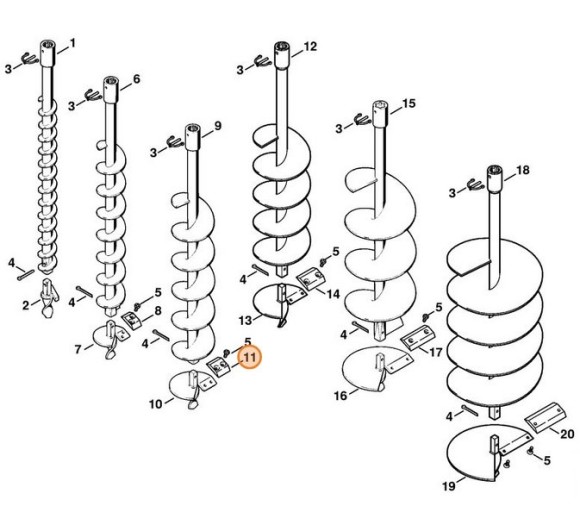 Ніж 90мм STIHL 44046823102