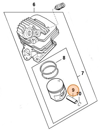 Палец поршневой 10х6х32 (11410341502)