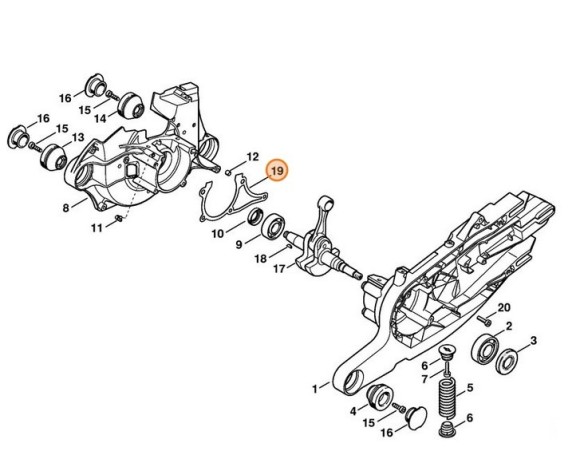 Ущільнення STIHL 42240290500