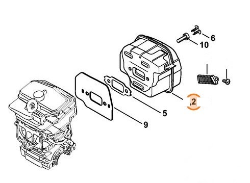 Глушитель выхлопа (11431400667)