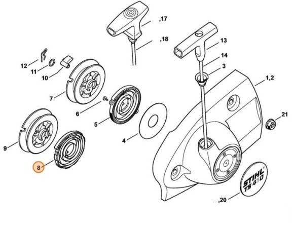 Возвратная пружина (42381900601)
