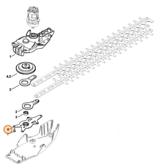 Опорна плита підшипника STIHL 48516408400