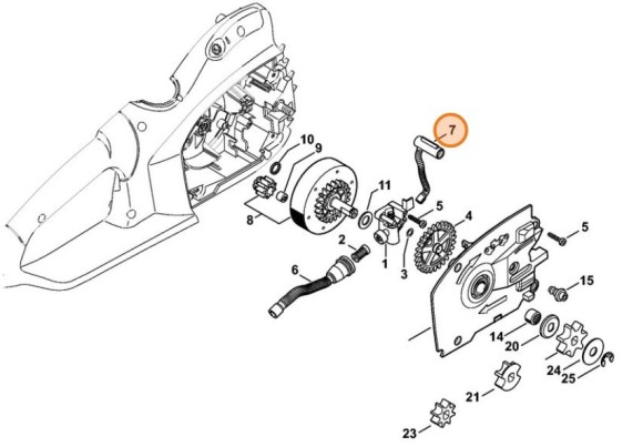 Маслозаборний шланг STIHL 12096474001