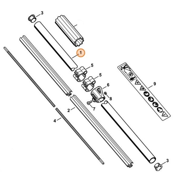 Стрела O 25,4 мм х 1,5 м (41377107108)