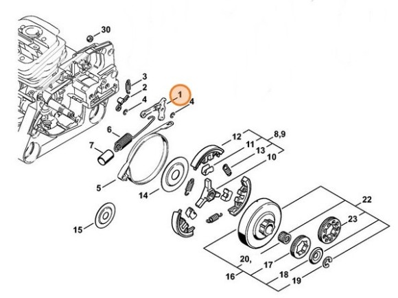 Важіль STIHL 11211605000