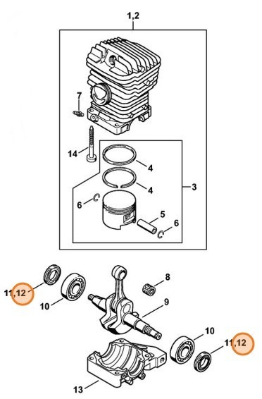 Кольцо уплотнения вала 17х30х4,4 (96390031743)