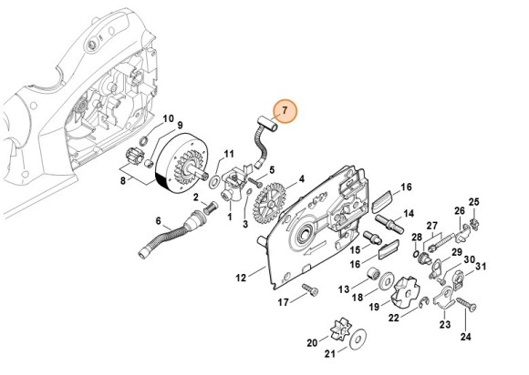 Маслозаборний шланг STIHL 12106474000