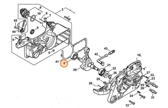 Радіальний шарикопідшипник DIN625-620 STIHL 95030030354