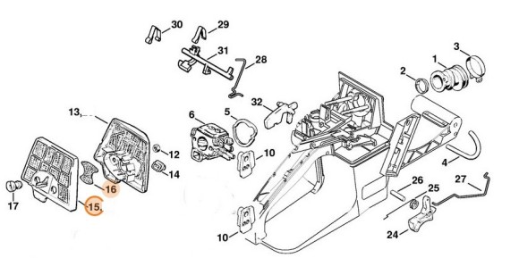 Половина фильтра воздуха (11251201607)