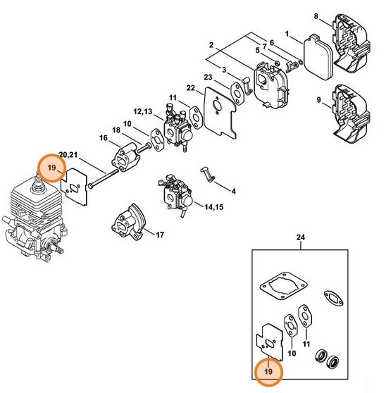 Ущільнення STIHL 42291290900