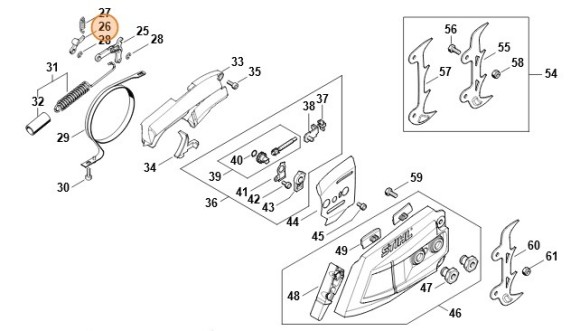 Важіль STIHL 11211625010 Важіль STIHL 11211625010