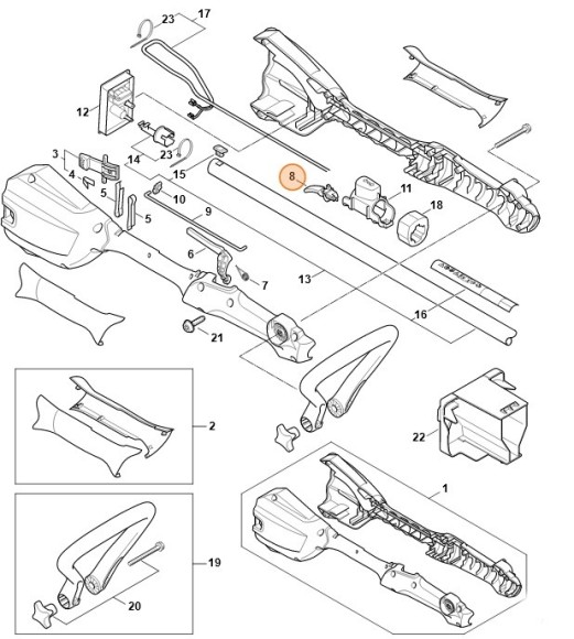 Рукоятка перемикання STIHL 45224352400