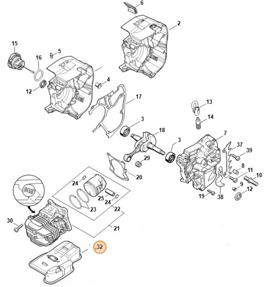 Шумоглушник STIHL 11451400601