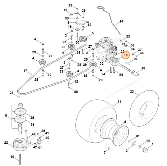 Коробка передач STIHL 61706400120