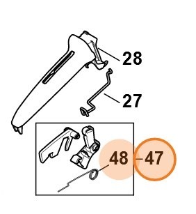 Основной рычаг управления дросселем (11481801500)