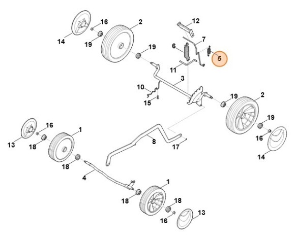 Пружина растяжения (63387035100)