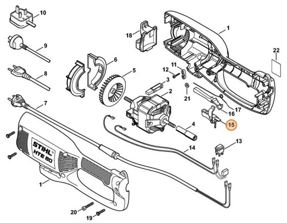 Рукоятка перемикання STIHL 48084352400