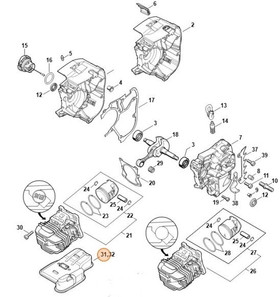 Глушитель выхлопа (11451400603)