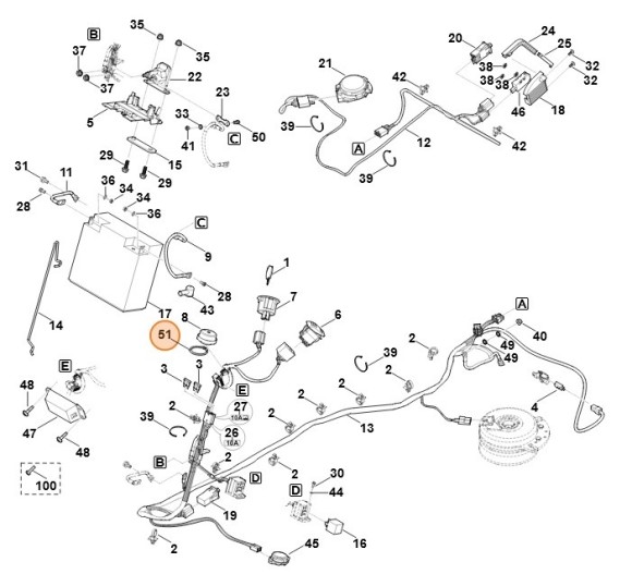 Пружинне стопорне кільце 25 х 1,2 STIHL 94556212790