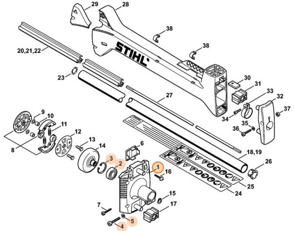 Корпус муфти STIHL 41341600603