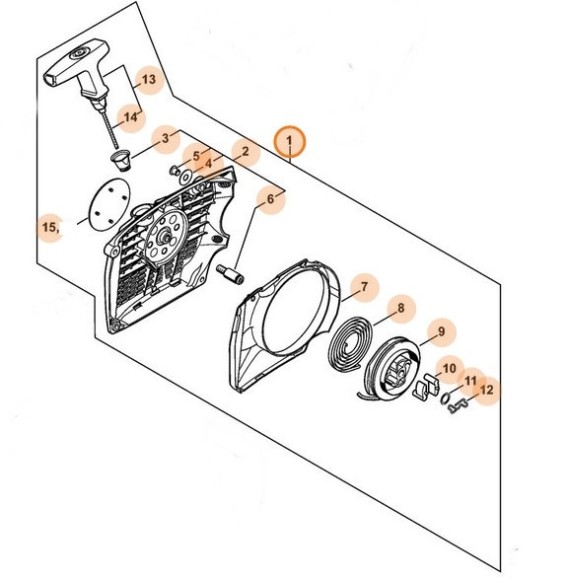 Корпус вентилятора с пусковым устройством (11400802103)