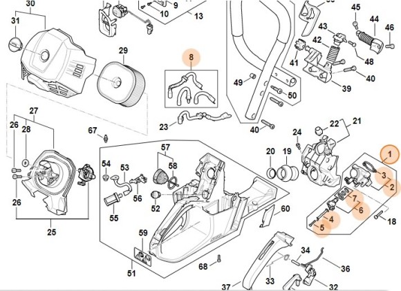 Комплект круглых уплотняющих колец STIHL 00000071300