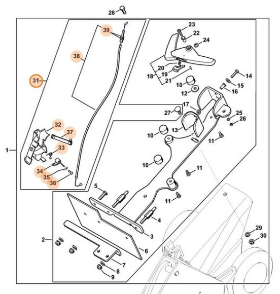 Основной регулятор открытия дросселя (газ) (42241801802)
