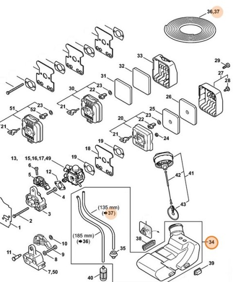 Паливний бак STIHL 41373500410