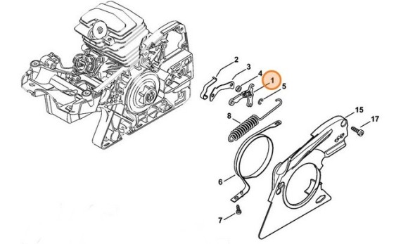 Важіль STIHL 11381605000