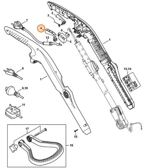 Рукоятка перемикання STIHL 48164352400
